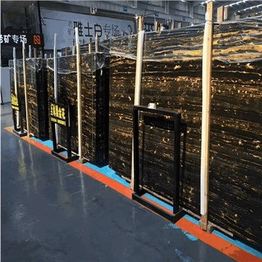 কাউন্টারটপ ব্যাকগ্রাউন্ড বাথরুম টাইলস জন্য কালো এবং সোনার Portoro মার্বেল