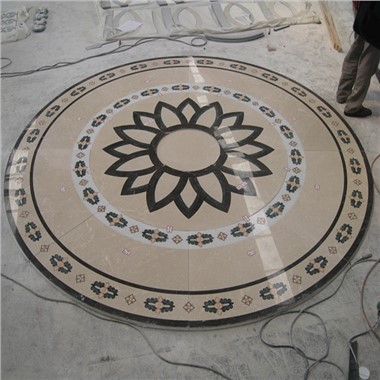 স্টোন ওয়াটারজেট মার্বেল মেডেলিয়ন ফ্লোর টাইল ডিজাইন